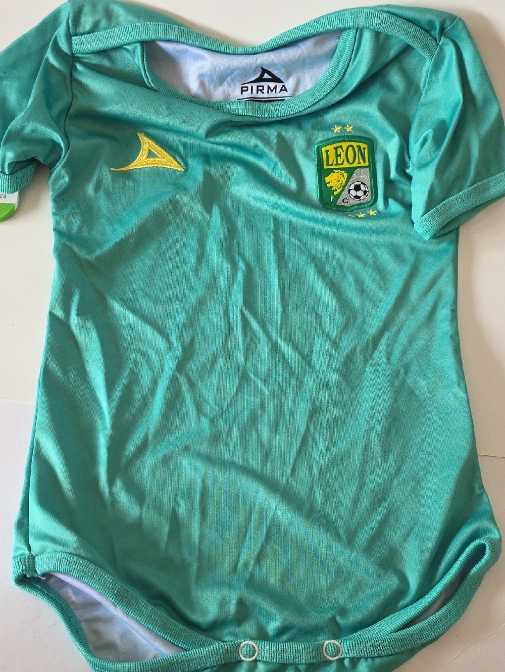 Pirma Baby Club Leon Green Soccer Jersey Onepiece, New
